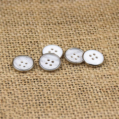 10PCS Resin Bag Copper Four Eyes Button Shirt Suit Uniform Button