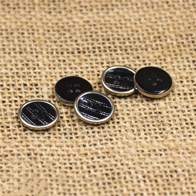 10PCS Resin Bag Copper Four Eyes Button Shirt Suit Uniform Button