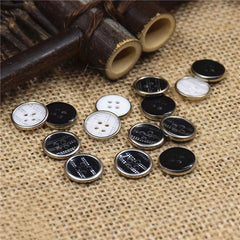 10PCS Resin Bag Copper Four Eyes Button Shirt Suit Uniform Button