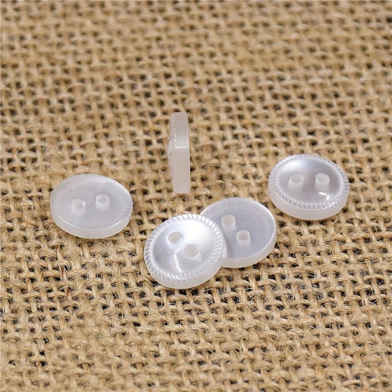 10PCS Resin Real Wave Pearl Laser Pattern Buttons Shirt Studs 059