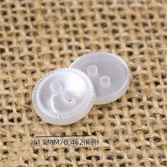 10PCS Resin Real Wave Pearl Laser Pattern Buttons Shirt Studs 059