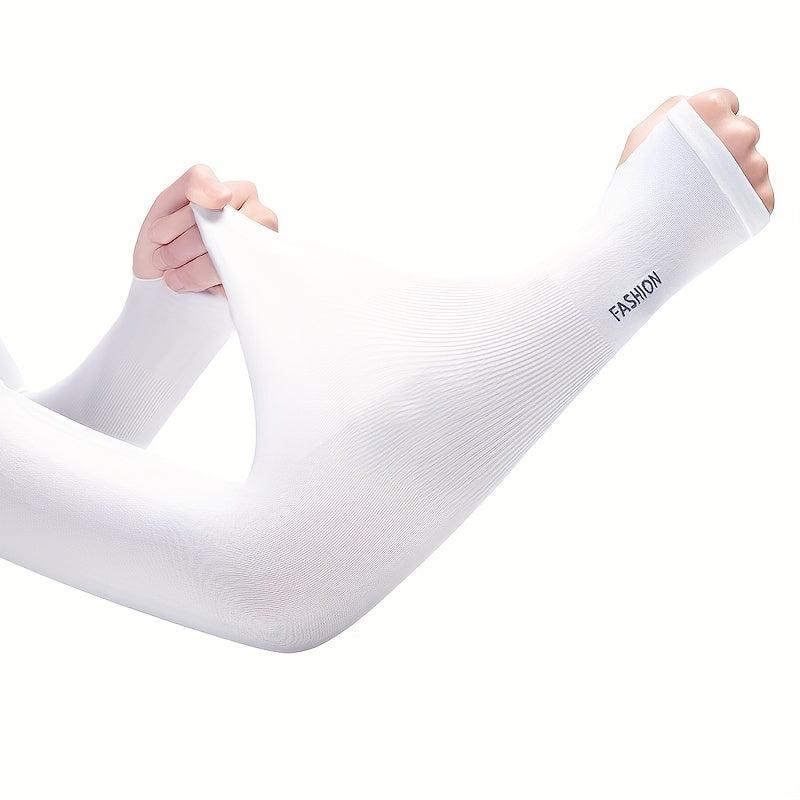 Unisex Ice Silk Arm Sleeve Sun Screen UV Protective Arm Cover