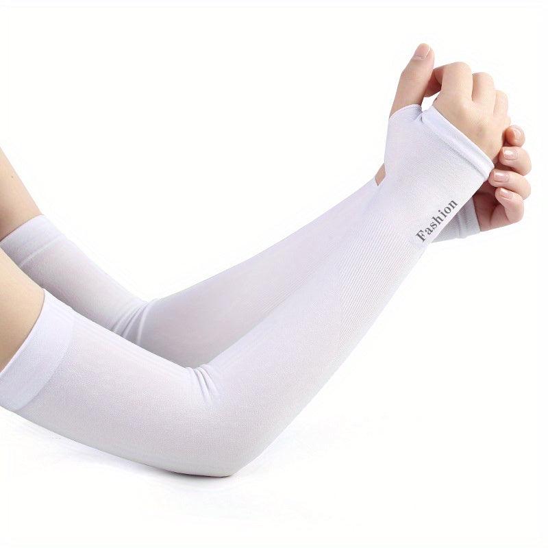 Unisex Ice Silk Arm Sleeve Sun Screen UV Protective Arm Cover