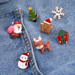 Men's Christmas Red Pin - Festive Holiday Style