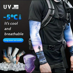 Ice Silk Sunscreen Mask Set for Men and Women - Full Face Neck Guard