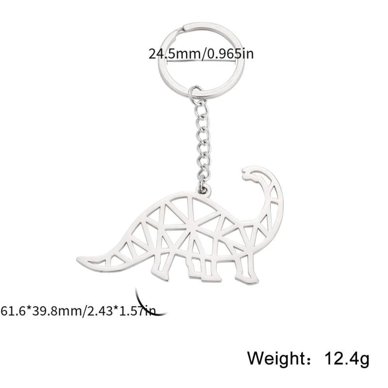 COOLTIME Stainless Steel Brachiosaurus Keychain
