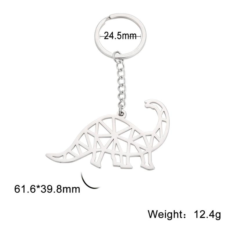 COOLTIME Stainless Steel Brachiosaurus Keychain
