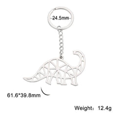 COOLTIME Stainless Steel Brachiosaurus Keychain