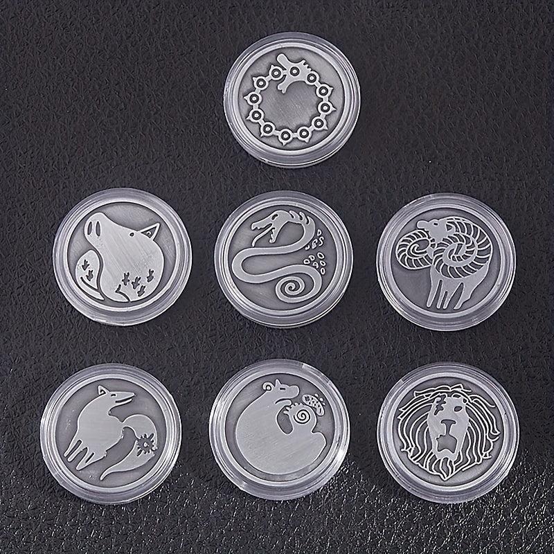 Alloy Coin Keychain Protagonist Tattoo Memorial Coin Key Chain Collect