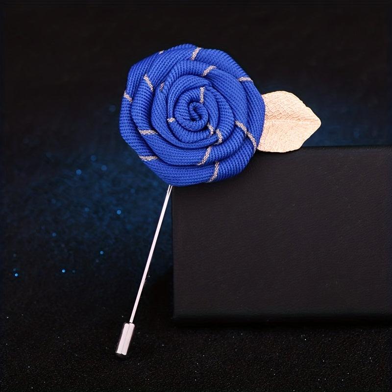 Men's Rose Corsage Brooch Wedding Banquet Accessory