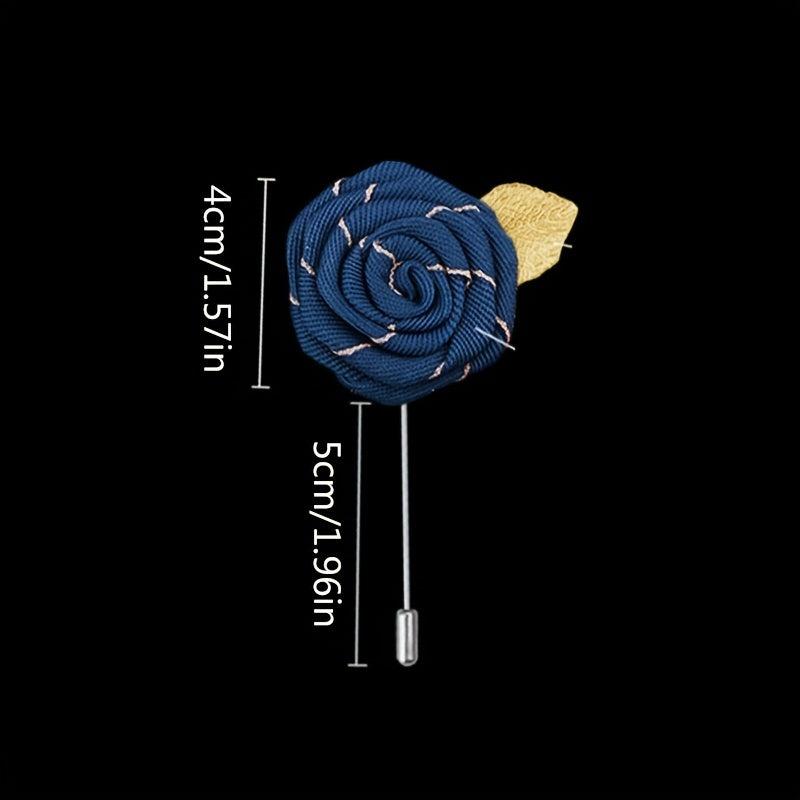 Men's Rose Corsage Brooch Wedding Banquet Accessory