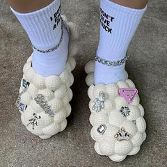 8 Pcs Flower Shoe Accessories for Shoes with Holes