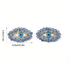 Evil Eye Chunky Bead Inlaid Diamond DIY Patch