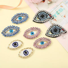 Evil Eye Chunky Bead Inlaid Diamond DIY Patch
