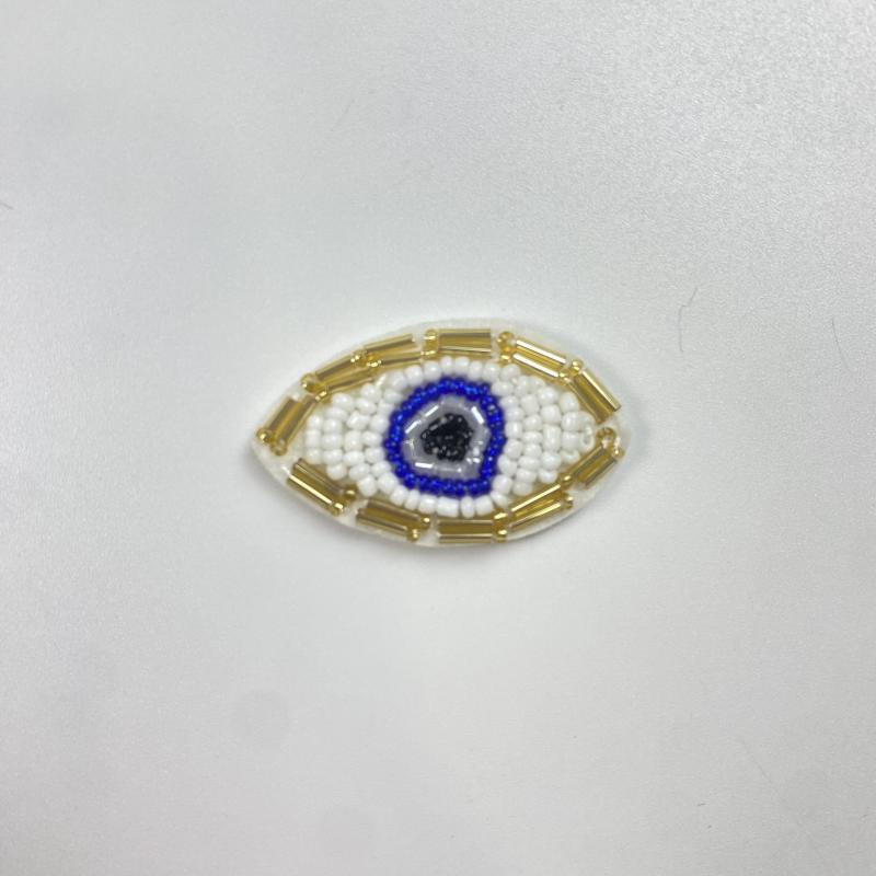 Evil Eye Chunky Bead Inlaid Diamond DIY Patch