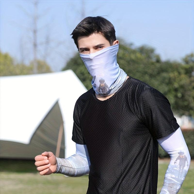 Colorful Tattoo Arm Sleeve & Hanging Ear Towel Combo