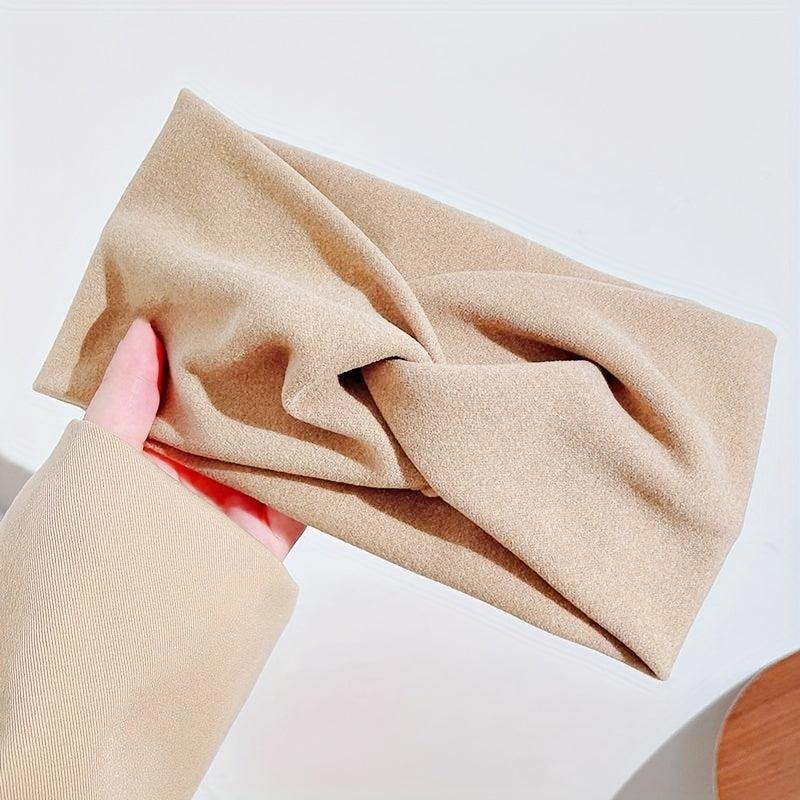 Sports Hair Bands Elastic Headband Cross Knotted Wide Headband