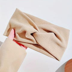 Sports Hair Bands Elastic Headband Cross Knotted Wide Headband