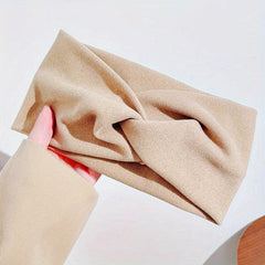Sports Hair Bands Elastic Headband Cross Knotted Wide Headband