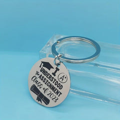 Class Of 2022 Graduation Key Chain Inspirational Gift For Men and Women