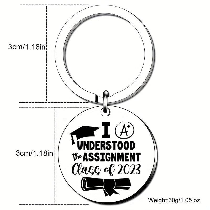 Class Of 2022 Graduation Key Chain Inspirational Gift For Men and Women