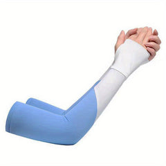 Summer Sunscreen Sleeves Ice Silk Sleeves Breathable Riding Sunscreen Gloves