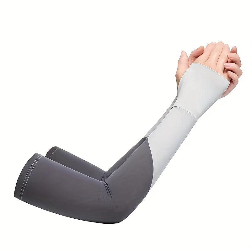 Summer Sunscreen Sleeves Ice Silk Sleeves Breathable Riding Sunscreen Gloves