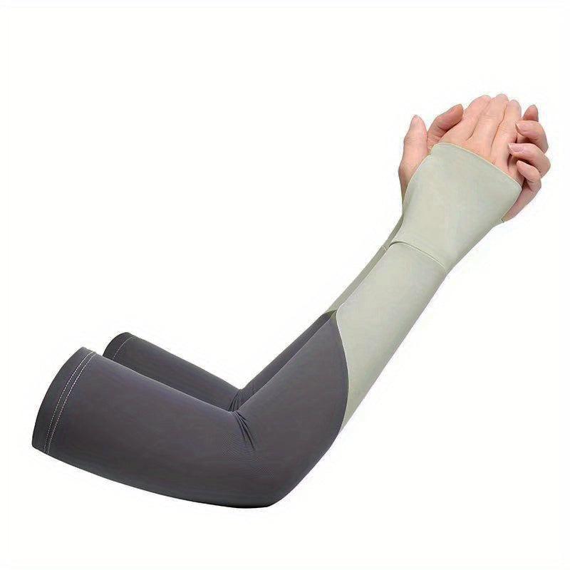 Summer Sunscreen Sleeves Ice Silk Sleeves Breathable Riding Sunscreen Gloves