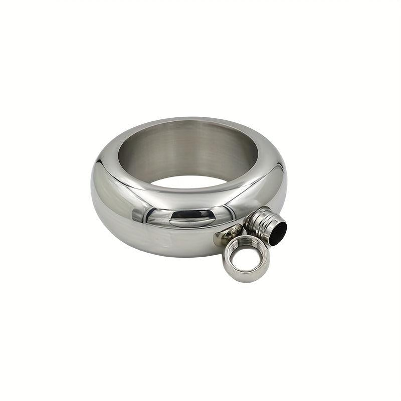 304 Stainless Steel Flask Funnel Cup Set + Round Bracelet Wrist Jewelry