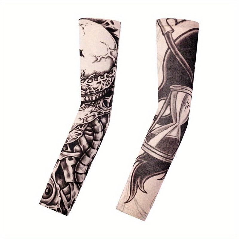 Tattoo Sleeve Embroidered Men's/Women's Sunscreen Hand Sleeves