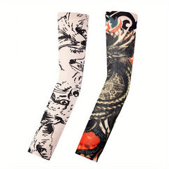 Tattoo Sleeve Embroidered Men's/Women's Sunscreen Hand Sleeves