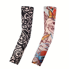 Tattoo Sleeve Embroidered Men's/Women's Sunscreen Hand Sleeves