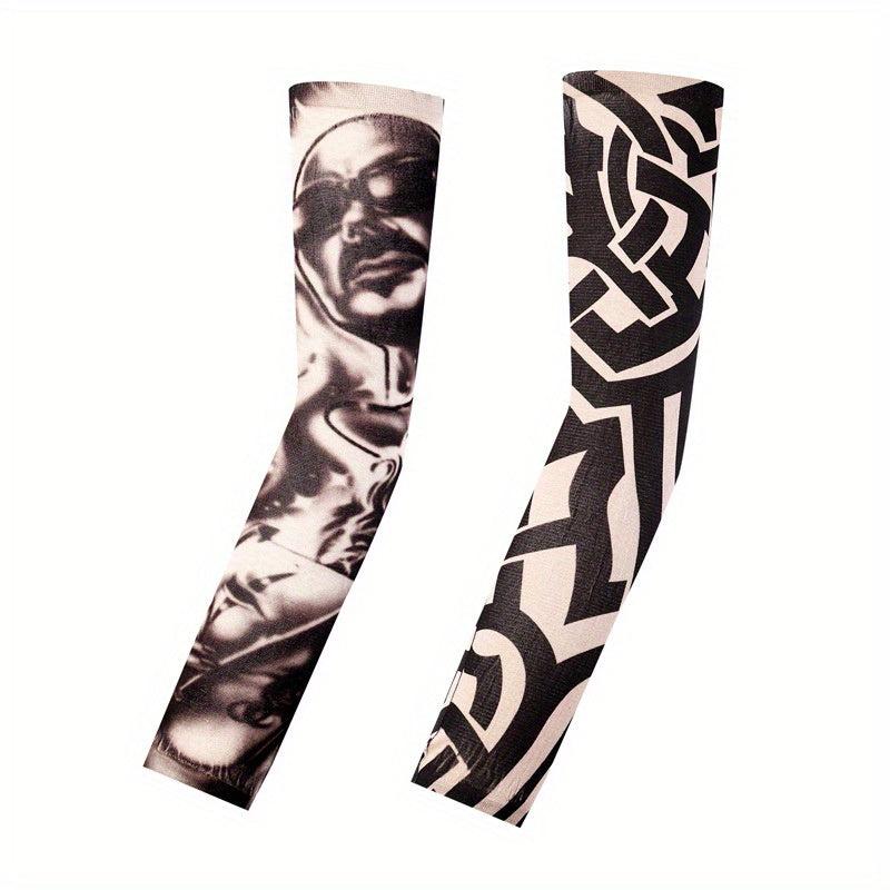 Tattoo Sleeve Embroidered Men's/Women's Sunscreen Hand Sleeves