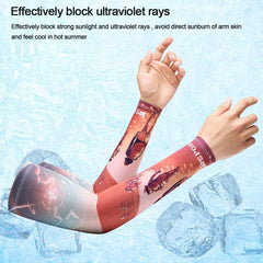 Cooling Sunscreen Arm Sleeves Neck Tube Scarf Set UV Protection