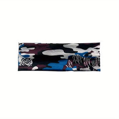 Men's Camo Ice Silk Sports Headband Elastic