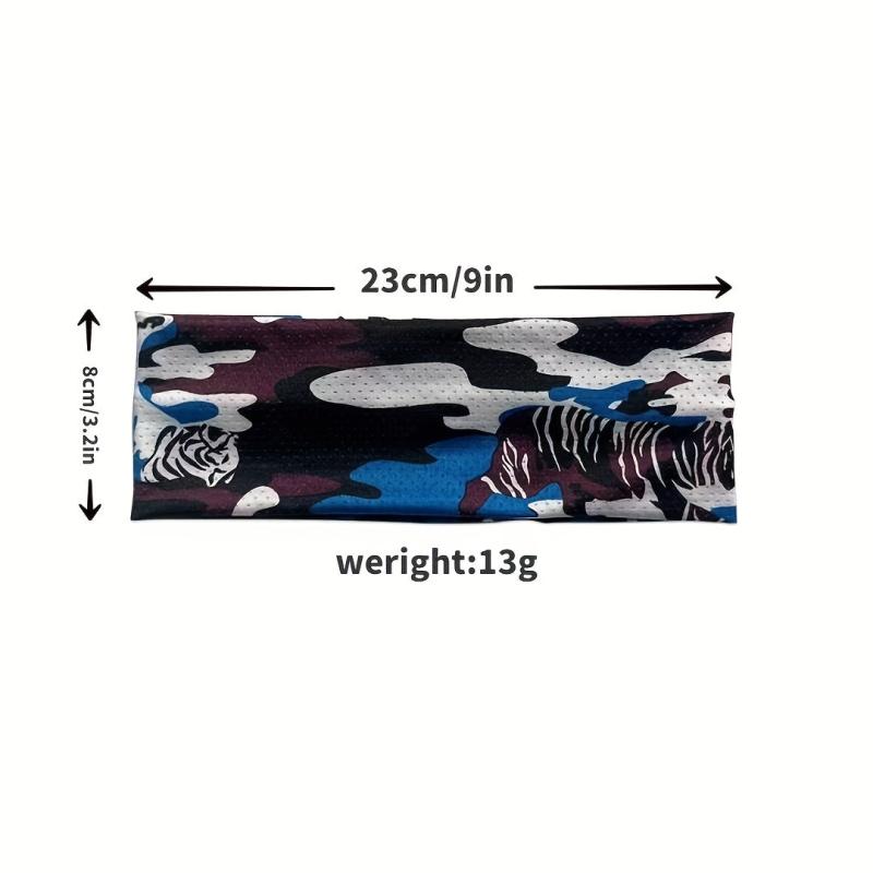 Men's Camo Ice Silk Sports Headband Elastic