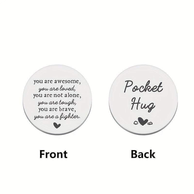 POCKET HUG Coin Inspirational Gift For Him Son Birthday Gift Motivational Gift