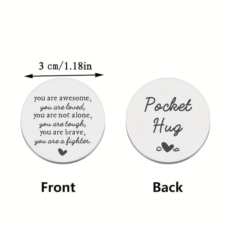 POCKET HUG Coin Inspirational Gift For Him Son Birthday Gift Motivational Gift