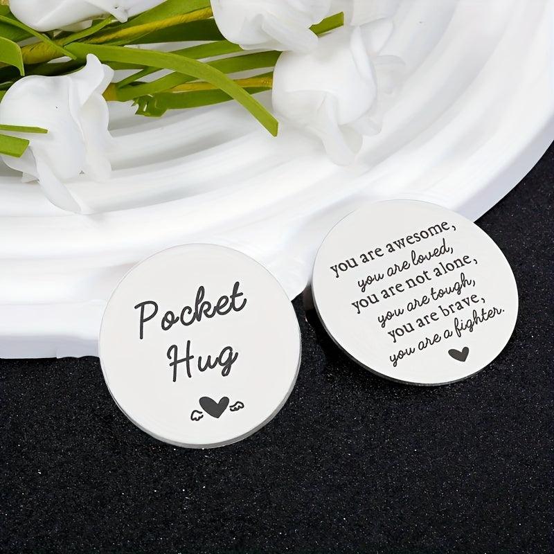 POCKET HUG Coin Inspirational Gift For Him Son Birthday Gift Motivational Gift
