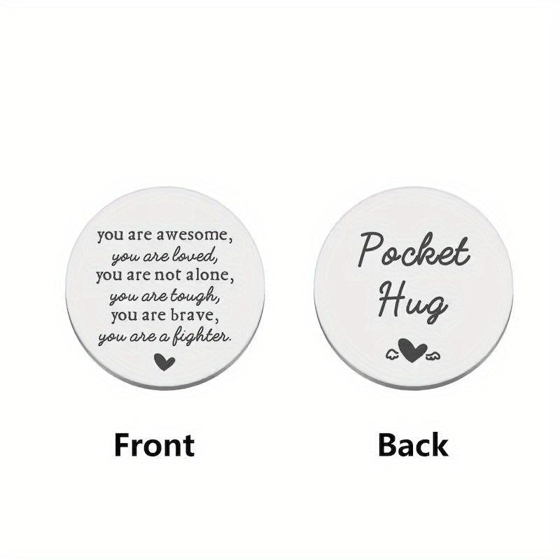POCKET HUG Coin Inspirational Gift For Him Son Birthday Gift Motivational Gift