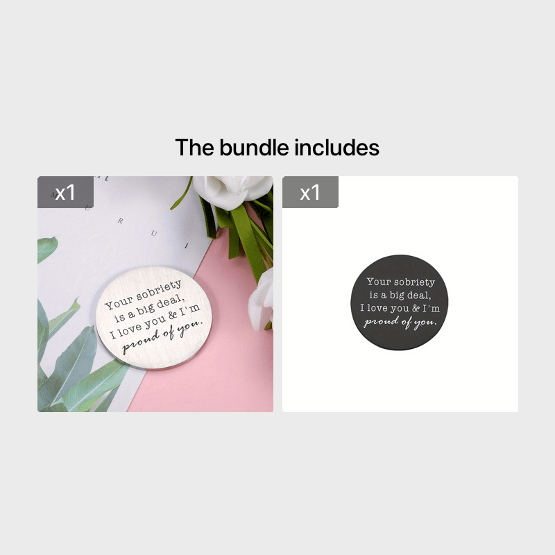 Sobriety Big Deal Token Stickers
