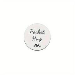 Stainless Steel Pocket Hug Coin Inspirational Gift For Men