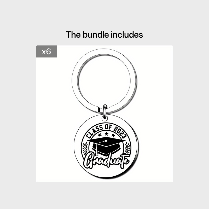 Funny Graduation Keychain for Her Him Class of 2022 High School College Grad