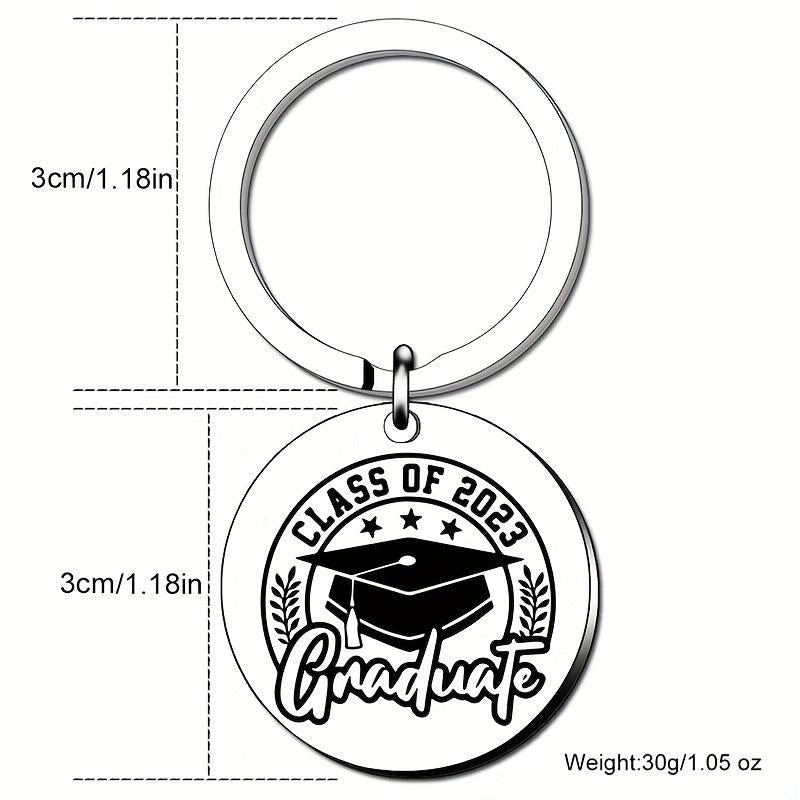 Funny Graduation Keychain for Her Him Class of 2022 High School College Grad