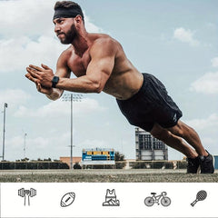 Men's Elastic Sports Headband Yoga Sweat Belt Bandana