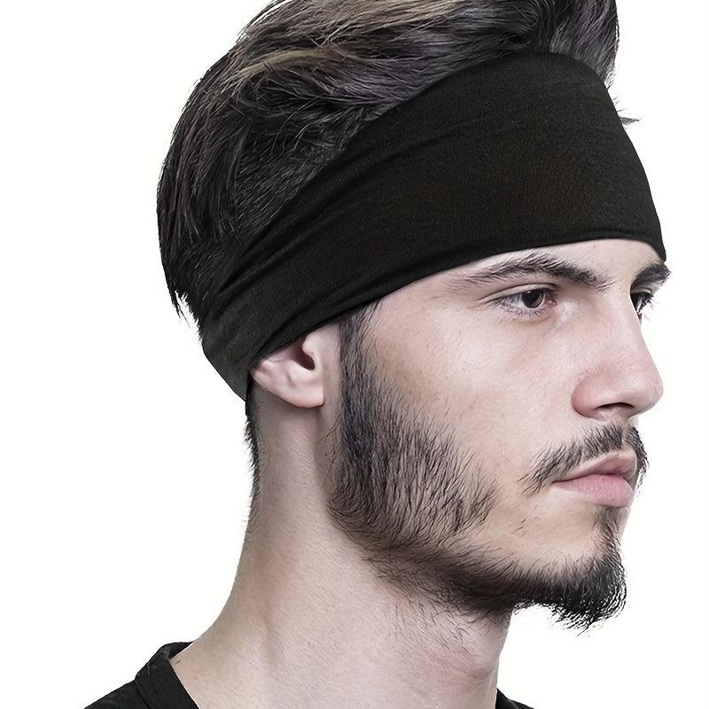 Men's Elastic Sports Headband Yoga Sweat Belt Bandana