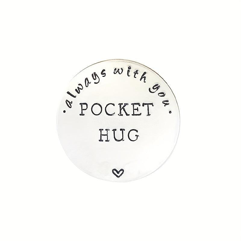 Stainless Steel Pocket Hug Coin Gift Token for Men