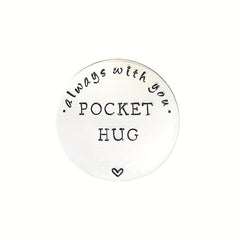 Stainless Steel Pocket Hug Coin Gift Token for Men
