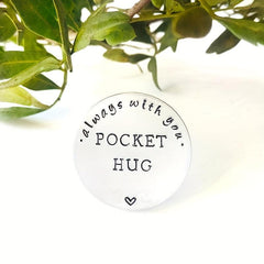 Stainless Steel Pocket Hug Coin Gift Token for Men