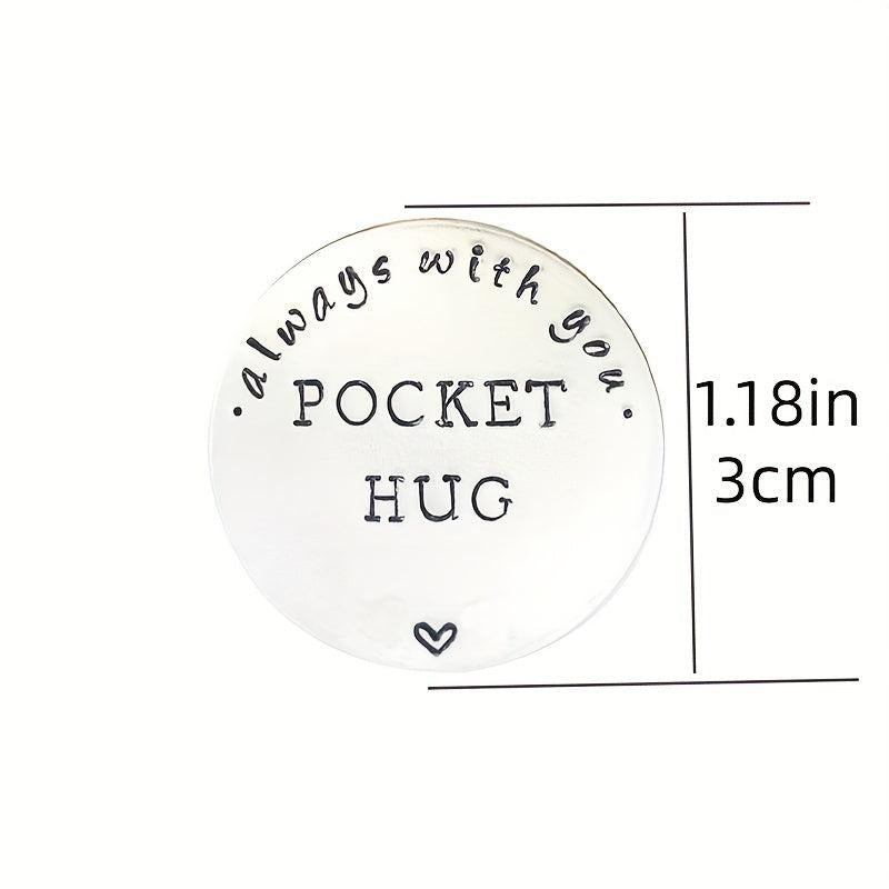Stainless Steel Pocket Hug Coin Gift Token for Men